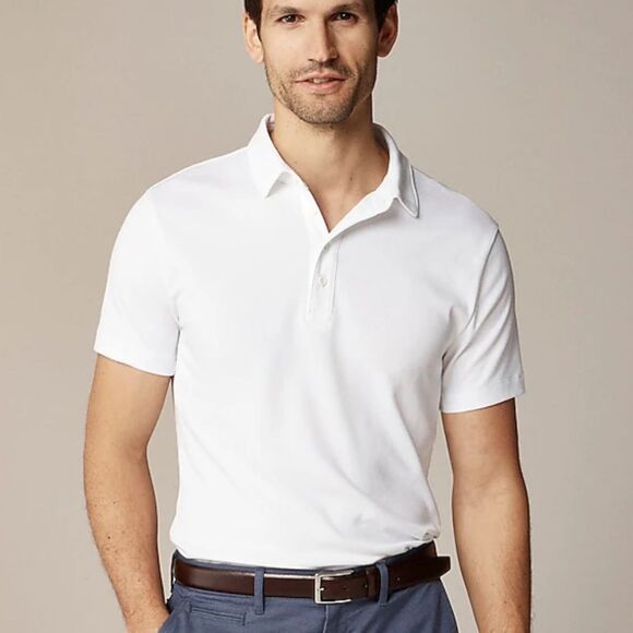 J. Crew Other - J Crew Performance‎ polo shirt with COOLMAX® technology Mens Medium White